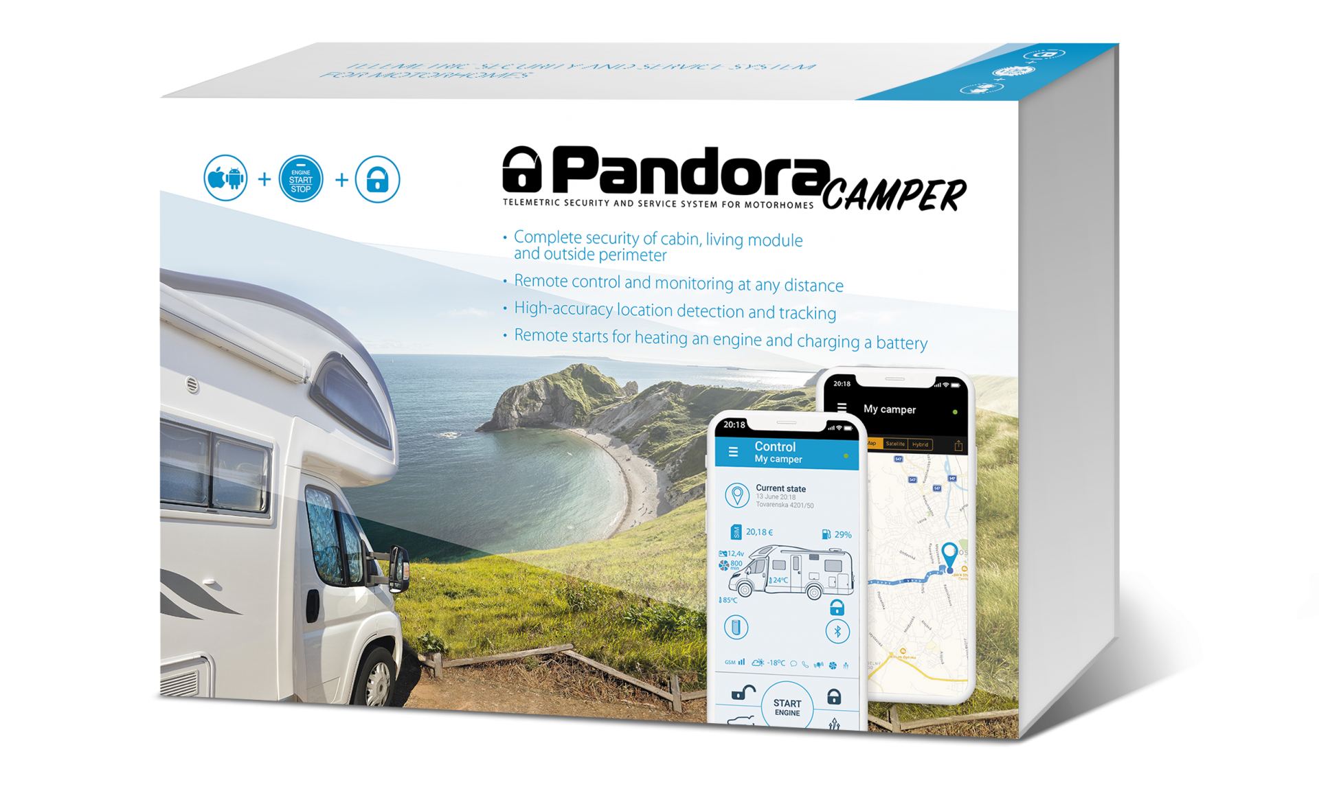 Pandora Camper-Pro V2, Wohnmobil Alarmanlage, inkl. Einbauservi. in  Thüringen - Stotternheim